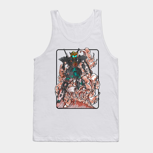 OOO Modified Gundam Tank Top by gblackid